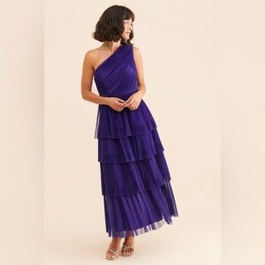 Hutch One Shoulder Purple Dress